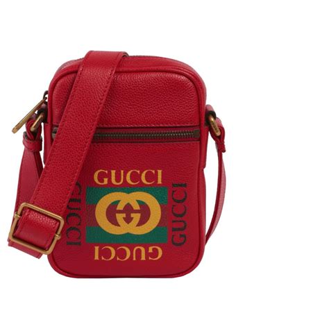 gucci logo leather messenger bag|gucci messenger bag for women.